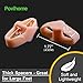Povihome 10 Pack Big Toe Separators, Temporary Bunion Corrector (1st/2nd Toe), Silicone Toe Spacers for Bunion Pain Relief, Overlapping Toe - Beige