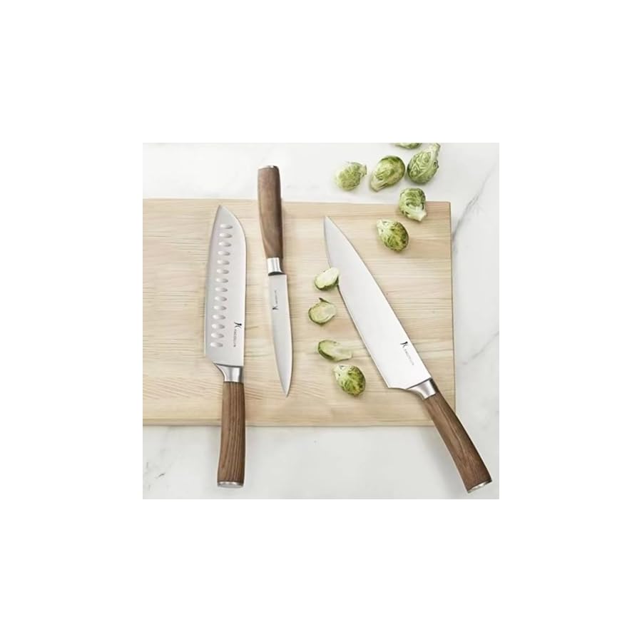 Natura-Series-4-PCS-Chef-Knife-Set-with-Gift-Box-Ultra-Sharp-Kitchen-Knives-with-Natural-Wooden-Handles kangdelun Natura Series 4 PCS Chef Knife Set with Gift Box, Ultra Sharp Kitchen Knives with Natural Wooden Handles