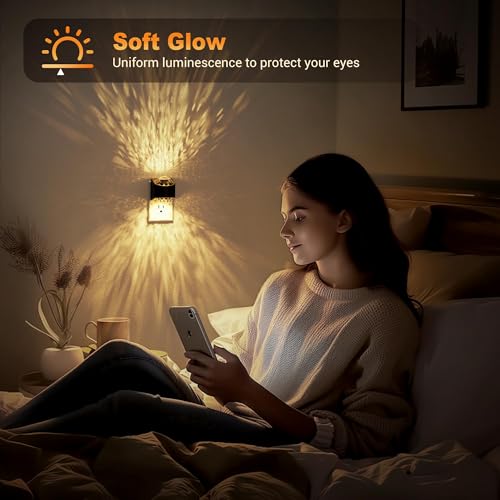 Image of JandCase Night Lights Plug into Wall, Star Projector Night Light, 3CCT Automatic Galaxy Nightlight Plug in with Light Sensor for Bathroom Hallway Room Decor