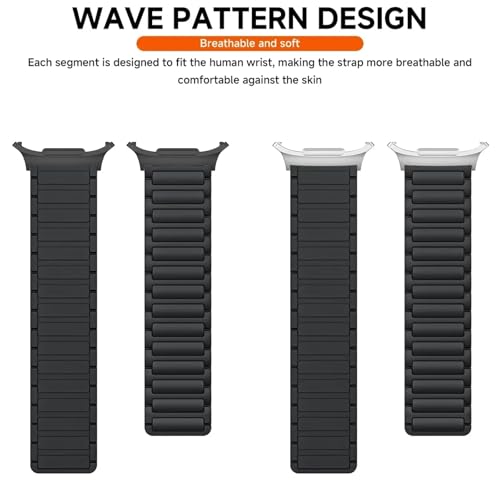 Bracelet magnétique Galaxy Watch Ultra 47mm silicone étanche à boucle rapide - 6
