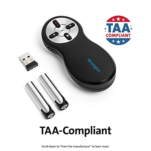 Kensington Wireless Presenter With Red Laser Pointer (K33272Ww) #TOP7