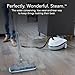 Steamfast SF-370 Canister Cleaner with 15 Accessories-All-Natural, Chemical-Free Pressurized Steam Cleaning for Most Floors, Counters, Appliances, Windows, Autos, and More, 64 inches, White