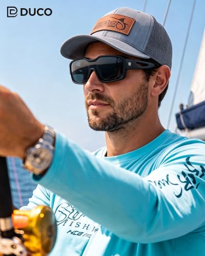 Image of DUCO Sports Polarized Fit Over Sunglasses for Men Women Wrap Around Wear Over Glasses for Cycling Fishing