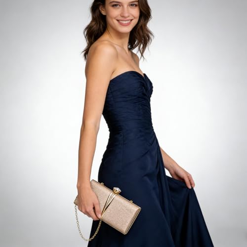Image of Farcauo Evening Bag Small Clutch Purses Leopard Purse Formal Wedding Handbag for Women Fashion Crossbody Bags With Chain