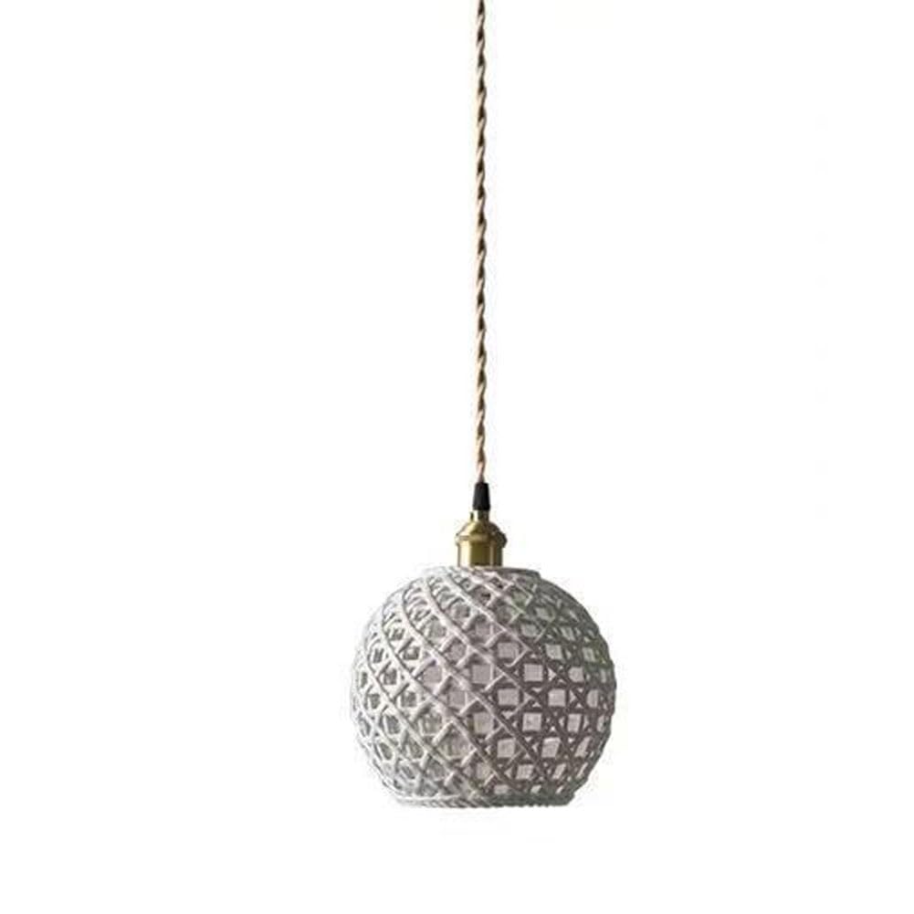 SXECAEPS Modern creative chandelier Ceramic Pendant Light, Modern Ceiling Light,island Light Fixture With Handmade Dome Lampshade, Industrial Hanging Fixtures, Vintage For Hallway Si