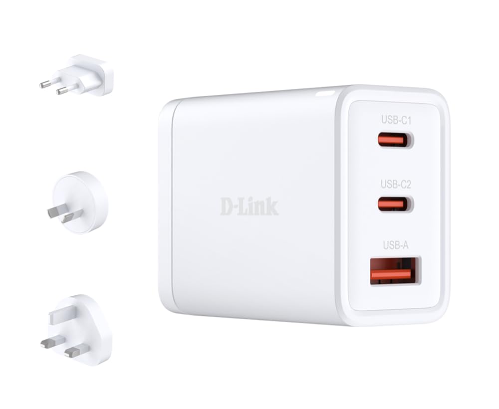 D-Link 65W Gan Charger. Charger Type: Indoor Power Source Type: Ac Charger Compa