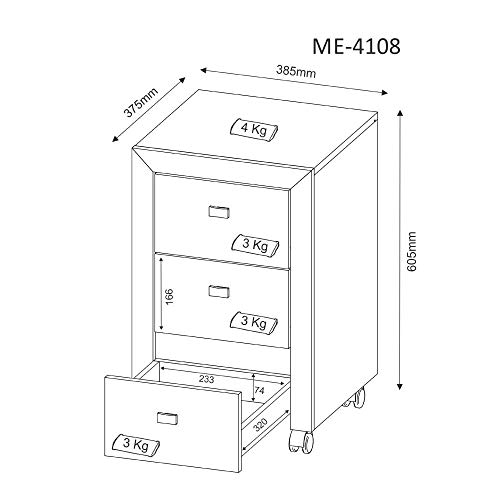 Gaveteiro ME4108 Branco