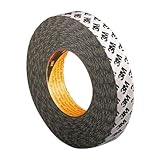 3M Nastro Biadesivo con Carta Tessuto Non Tessuto Traeger 9086, 50 mm X 50 m, 0.19 mm, 5 Pezzi, Bianco