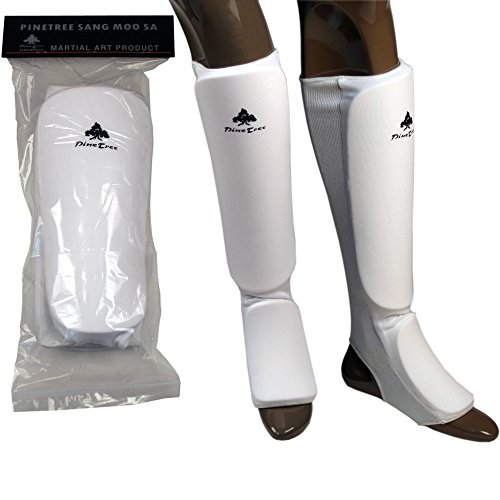 Pine Tree Sang Moo Sa Martial Arts Taekwondo, Karate Training Shin & Instep Cloth Guard (Medium) #TOP5