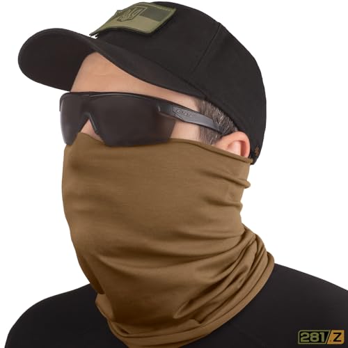 Image of 281Z Organic Cotton Breathable Summer Neck Gaiter for Men and Women - Face Scarf for Outdoor Activities