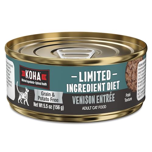 KOHA Limited Ingredient Diet Venison Paté for Cats - Single Meat Cat Food for Sensitive Stomachs -...