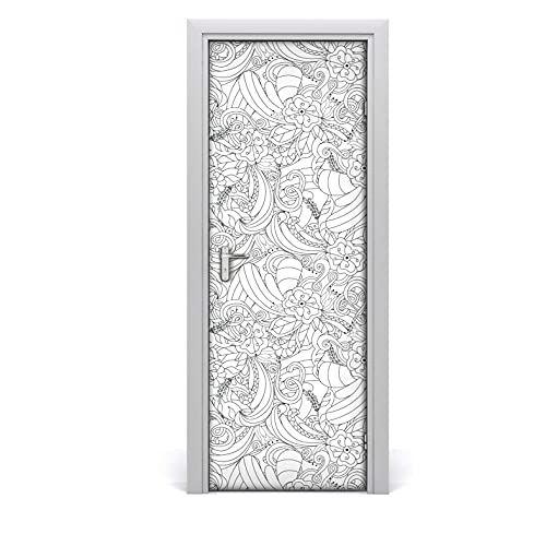 Autocollant de porte pour masquer les rayures et imperfections