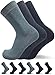 Produktbild Naft Herrensocken für Business & Freizeit | 6 Paar | 80% Baumwolle, Herren Socken Strümpfe, Blau, Jeans-Mix 43-46
