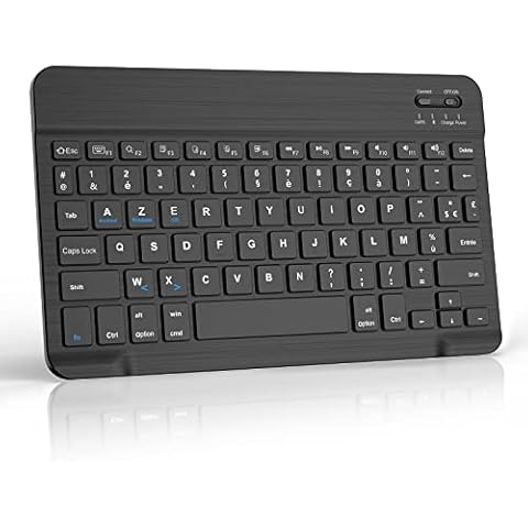 JADEMALL Clavier Bluetooth AZERTY Cover