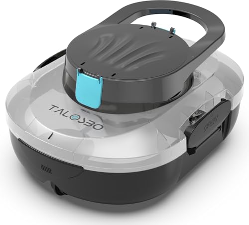 TALOSBO Pleco S1 Cordless Pool Vacuum Robotic Pool Cleaner with 75-80Mins Runtime, Small Pool Robot for Above-Ground Pools up to 645 Sq.ft, Lightweight, Auto-Parking