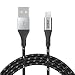 Zdatt 6.6 Feet/2M Durable Nylon Braided Lightning Cable Apple MFi Certified iPhone Charger USB Charging Cord with Aluminum Connector for iPhone 7/6S/5S, iPad Air/Mini/Pro, iPod-Black