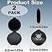 Fingerprint Ink Pad 2 Pack Black Thumbprint Ink Pad for Notary Supplies Mini Fingerprint Kit for Identification Security ID Fingerprint Cards Law Enforcement Fingerprint Office Contract Use