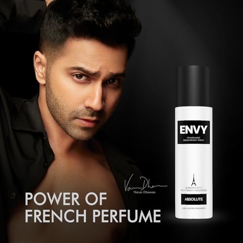 Image of ENVY Dark & Absolute Deodorant For Men -140 ML Each, Pack of 2 | Long Lasting Deodorant Fragrance Scent
