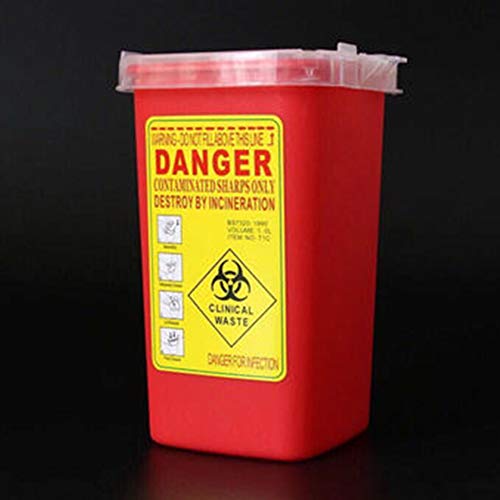 Shlutesoy Tattoo Abandonment Needle Bucket Auxiliary Tool Sharp Collection Bucket Disposable Tattoo Needle Needle Trash Can #TOP2