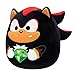 Squishmallows Original 14in “Sonic The Hedgehog” Shadow Holding Green Emerald Plush (Large)