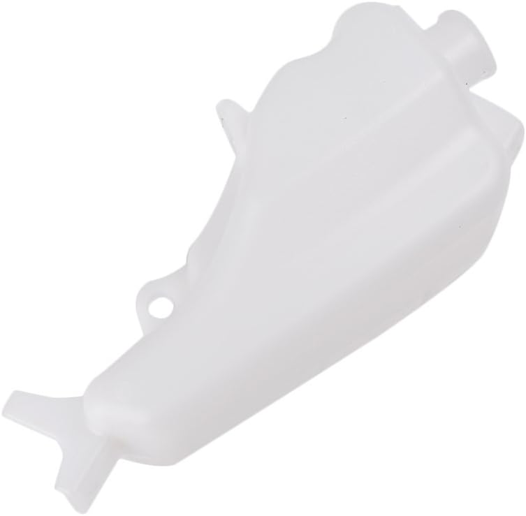 Mallofusa Motorcycle Radiator Water Coolant Reservoir Overflow Tank Replacement Compatible for Yamaha YZF R6 2003 2004 2005 White