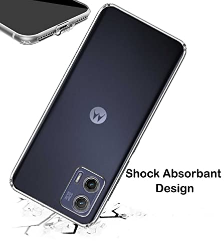 Image of Soft Silicone TPU Back Cover Compatible with Motorola Moto G73 5G, Transparent