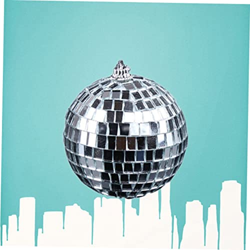 Bola espejada plateada para decoración de fiestas, bodas, festivales y discotecas, 1 unidad miniatura 3
