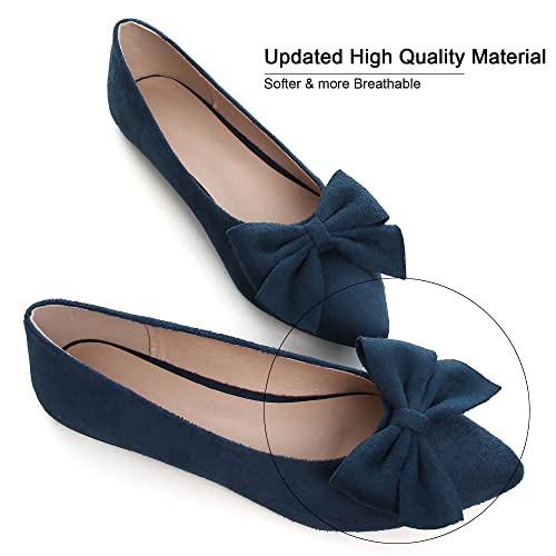 Image of Dear Time Women's Ballet Flats Dress Ballet Shoes Slip on for Office Work Comfortable Shoes