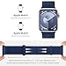 IMIVIO Compatible with Apple Watch Bands 40mm 44mm 45mm 38mm 41mm 42mm 46mm 49mm for Women Men, Adjustable Braided Sport Nylon Loop Straps for iWatch Series 11/10/9/8/7/6 SE/Ultra 3 2 1(Navyblue)