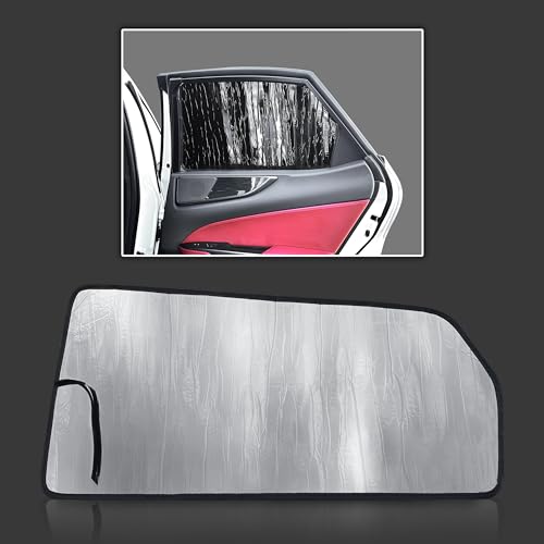 Custom Fit Rear Side 2nd Row Windows (2pcs) Sun Shade for 2022 2023 2024 2025 Lexus NX, Plug-in Hybrid, Hybrid, EV, SUV, Insulated Privacy Accessories Blockout UV Reflector Protection