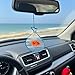 Goldfish in A Bag Car Charm,Cute Goldfish Car Hanging Ornament Pendant,Summer Fish Beach Decor Rear View Mirror Accessories for Women Men