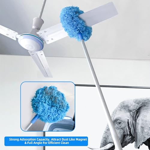 Plumeau extensible 127cm contre poussière en hauteur - 4