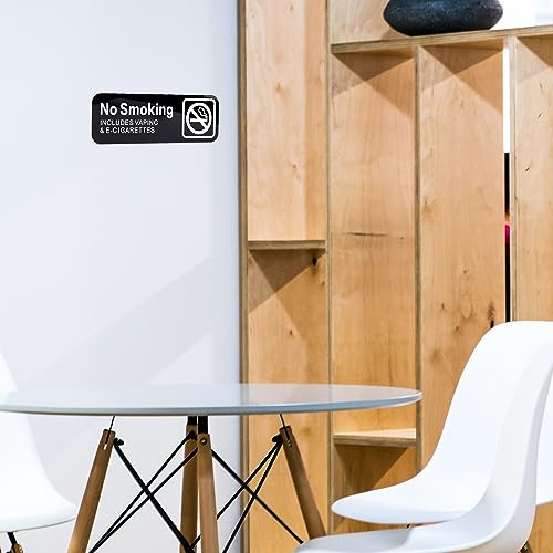3St Rauchverbot Schild für Unternehmen, 22,8x7,6cm Selbstklebend Rauchverbot Schilder für Unternehmen Rauchverbot Schild Rauchverbot für Zuhause Büro Geschäft Außenbereich