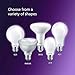 PHILIPS LED 65W BR30 4-Pack Ultra Definition (2200K) 650 Lumen (7.5W = 65W) Dimmable Frosted Flicker-Free Light Bulbs