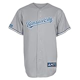 majestic baseball jerseys size chart Licenza ufficiale MLB. Majestic Athletic MLB - Maglia da baseball in jersey Kansas City Royals Road grigio (S)