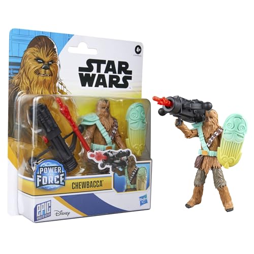 Star Wars Epic World of Action, Chewbacca, Figura de acción de 10 cm y Equipos