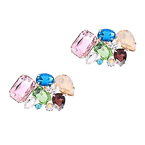 Omenluck 1 Paires Amovible Barrette en Cristal pour les Chaussures un sac à Main Chapeau Chaussures Couleur Aléatoire Cover