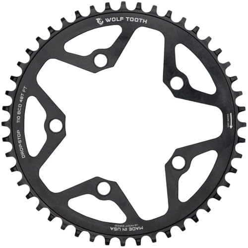 Plato Wolftooth Drop Stop: máxima retención para cadenas AXS de 10-12v