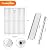 CANDANA Replacement Parts for Nexgrill 4 Burner 720-0830H 720-0830D 720-0783C 720-0783E 720-0958A, 17" Stainless Steel Grill Grate, Grill Burner, Heat Plate, Igniters for 5 Burner 720-0888N