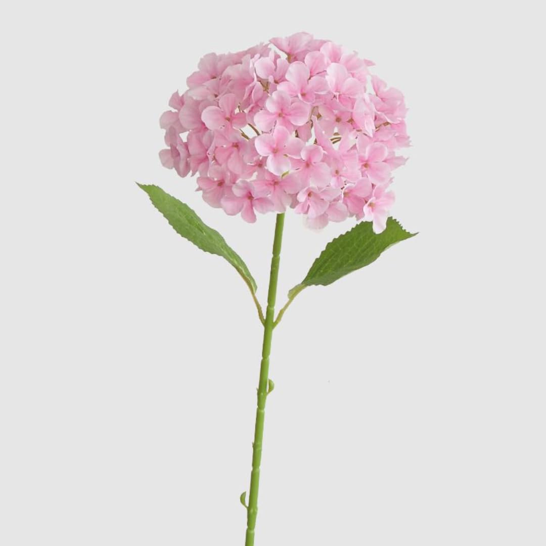 Fausses fleurs d'hortensia rose en soie pour décoration de table et mariage
