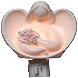 Appletree Design Angels with Flowers Plug In Night Light, 5-3/4-Inch Tall