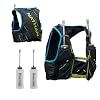 Nathan Men's Pinnacle Race Vest 4L Hydration Pack, Two 20 oz Soft Flasks, Running, Hiking, Water-Resistant, Moisture Wicking, Adjustable Straps