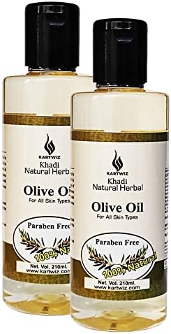 KARTWIZ Cold Pressed Olive Oil For Healthy Hair And Skin Pack Of 2