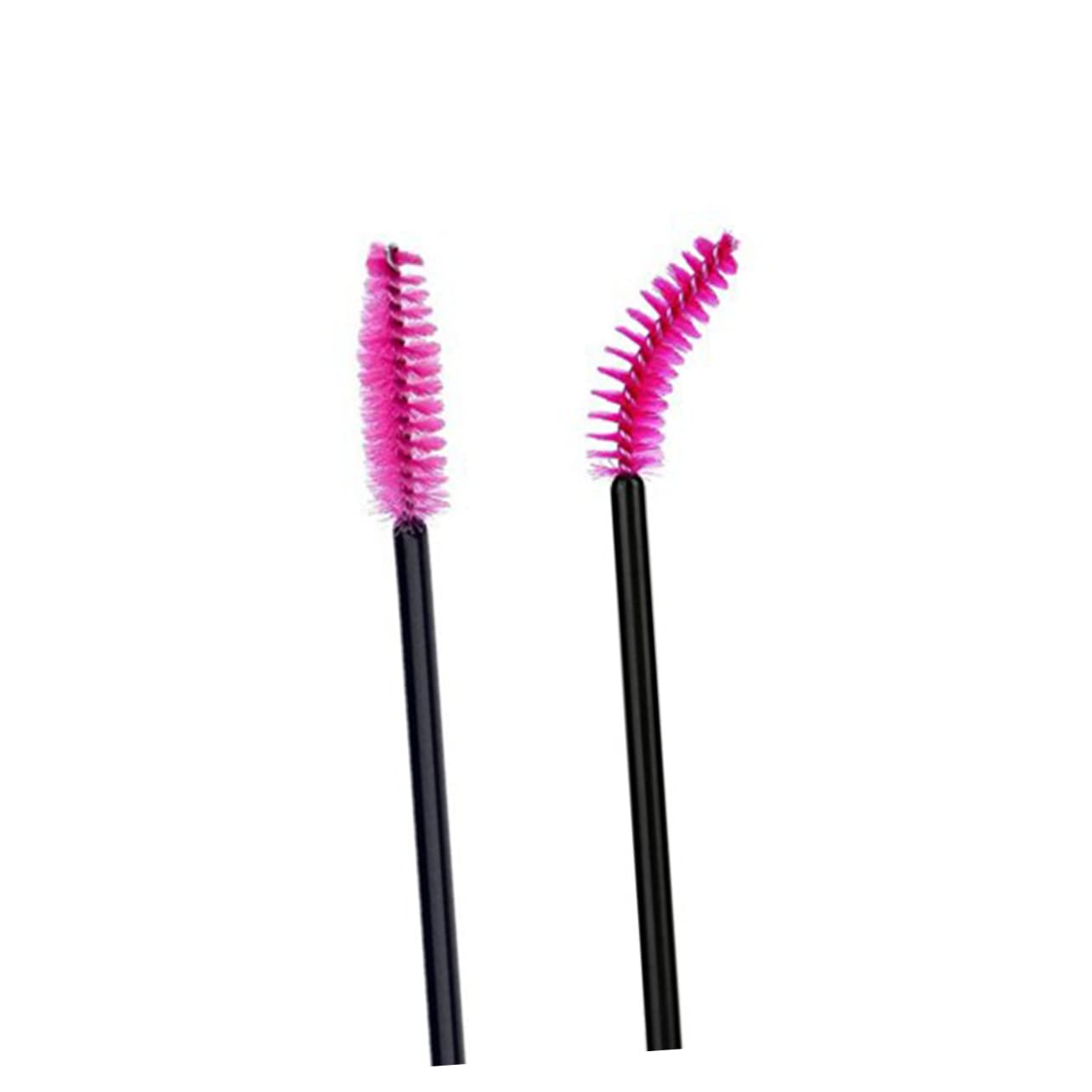 FOMIYES 50pcs Eyelash Mascara Brush Set Labeled Makeup Brush Kits for Professional Beauty Salon Home Use