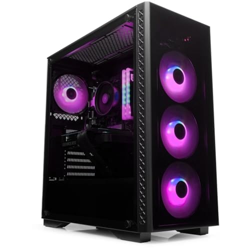 OVERCLOCK TriFrost Computer Gaming PC Assemblato Fisso Ryzen 5 5500 - RTX 3050 6GB - SSD 512GB- Ram 16GB DDR4 3200Mhz - 4 ventole RGB - WIFI - Windows 11 Pro