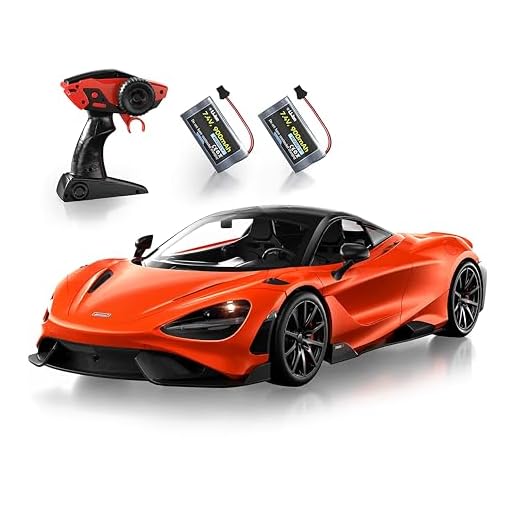 MIEBELY Remote Control Car, McLaren Rc Cars Officially Licensed 1/12 Scale 7.4V 900mAh Toy Car with 12km/h Fast Model Car Headlight for Adults Kids Boys Age 6 -12 Year Birthday Ideas Gift Orange
