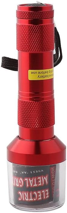 Zinc Alloy Electric Metal Grinder Herb Tabacco Crusher Grinder Cracker(Red Color, no battery included)