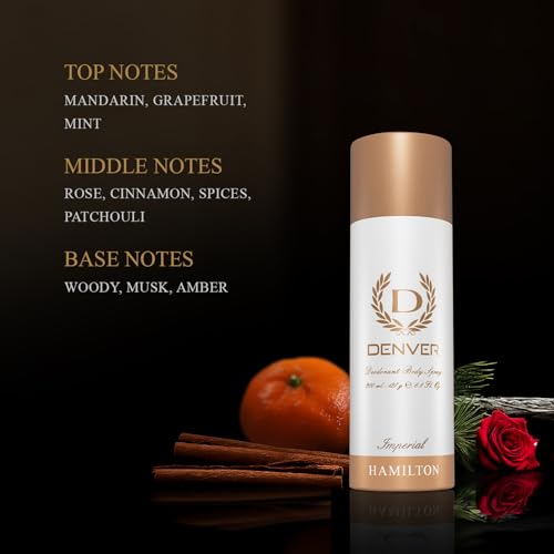 Image of DENVER Imperial Deo Body Spray - (200ML) | Long Lasting Deodorant for Men