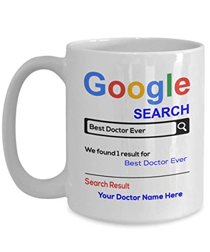 SpreadPassion Personalized Best Doctor Ever Coffee Mug - Gifts for Doctor- Doctor Custom Mug - Doctor Birthday Anniversary Christmas Gifts Idea-15oz Coffee Cup