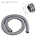 PATIKIL EVA Flexible Vacuum Cleaner Hose, 27 mm Outer Diameter 1M Length Dust Collection Hose for Industrial Vacuum Cleaner, Gray